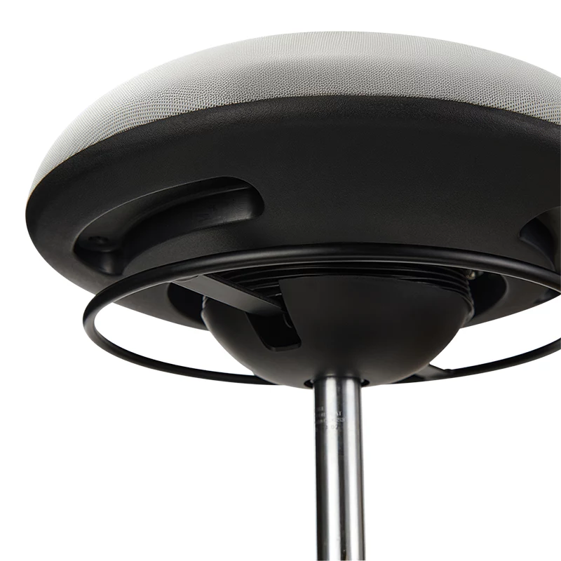 LogiLink Taburete móvil oscilante de altura ajustable, gris