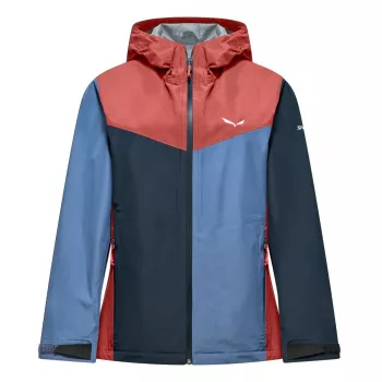 Salewa Puez Aqua 4 PTX 2.5L Mujer Chaqueta hardshell - Etruscan Red/Multi - talla S