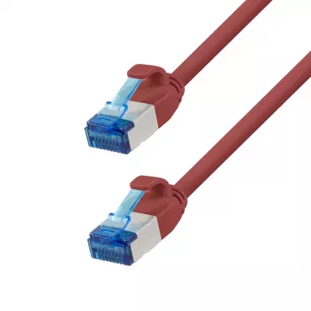 LogiLink SlimLine Cat.6A S/FTP LSZH cable de red, rojo, 20 m