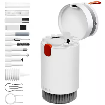 LogiLink set de limpieza multifunción 20 en 1 para electrónica, cámaras, portátiles, smartphones, tablets, teclados y óptica