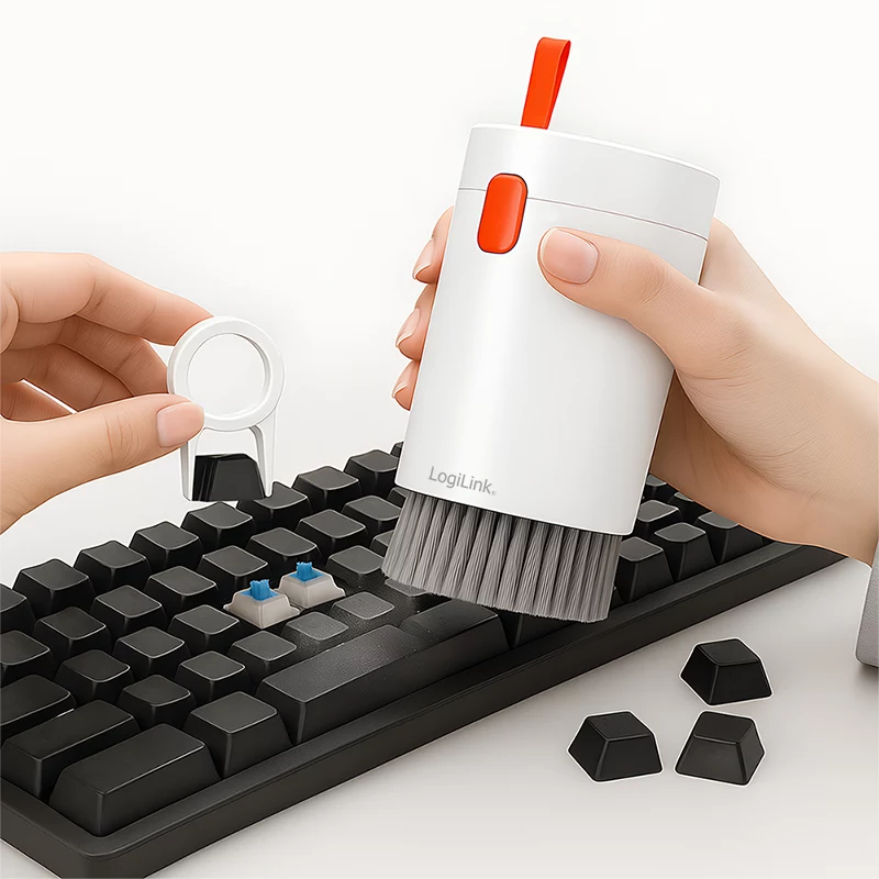 LogiLink set de limpieza multifunción 20 en 1 para electrónica, cámaras, portátiles, smartphones, tablets, teclados y óptica
