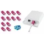 LogiLink LC Duplex OM4 set de acopladores de fibra óptica sin brida, violeta, 2x LC Duplex, recorte SC simplex