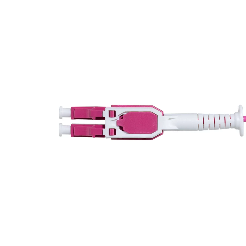 LogiLink Uniboot Push-Pull LC-LC OM4 cable de fibra óptica multimodo, 1,0 m, LSZH, Heather Violet