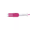 LogiLink Uniboot Push-Pull LC-LC OM4 cable de fibra óptica multimodo, 1,0 m, LSZH, Heather Violet
