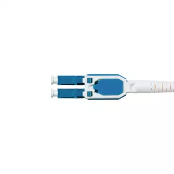 LogiLink Uniboot Push-Pull LC-LC OS2 cable de fibra óptica monomodo, 0,5 m, LSZH, amarillo