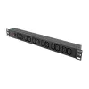 LogiLink 19 inch 1U rack PDU con 12 tomas IEC C13, 10A, con protección contra sobrecarga