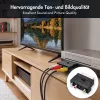 LogiLink adaptador SCART a RCA/S-Video con conmutador, negro