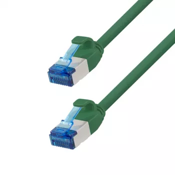 LogiLink Cable de red Cat.6A S/FTP LSZH Slim, 7,5 m, verde
