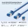 LogiLink Cable de red Cat.6A Slim S/FTP LSZH, azul, 5 m, SlimLine