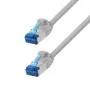 LogiLink Cable de red Cat.6A Slim S/FTP LSZH, gris, 15 m, SlimLine
