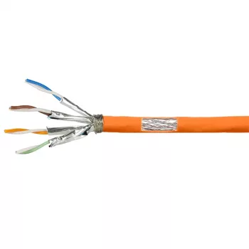 LogiLink Cable de instalación Cat.7 600 MHz 23 AWG CCA, S/FTP 30 m, naranja