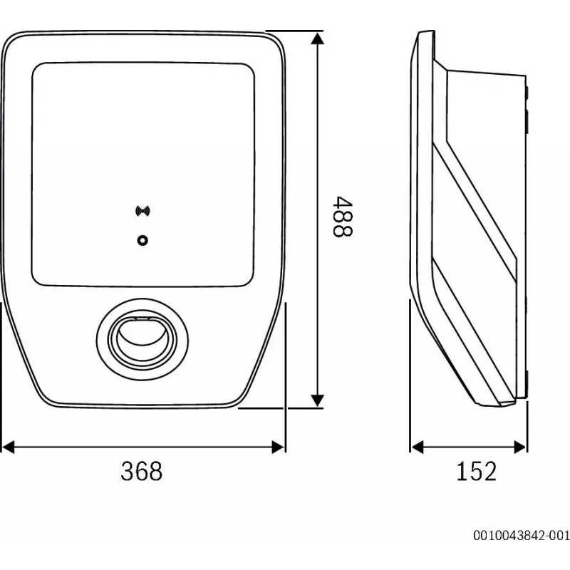 Bosch Home Comfort PC7000i 11-7S Bomba de calor aire-agua unidad exterior 11 kW