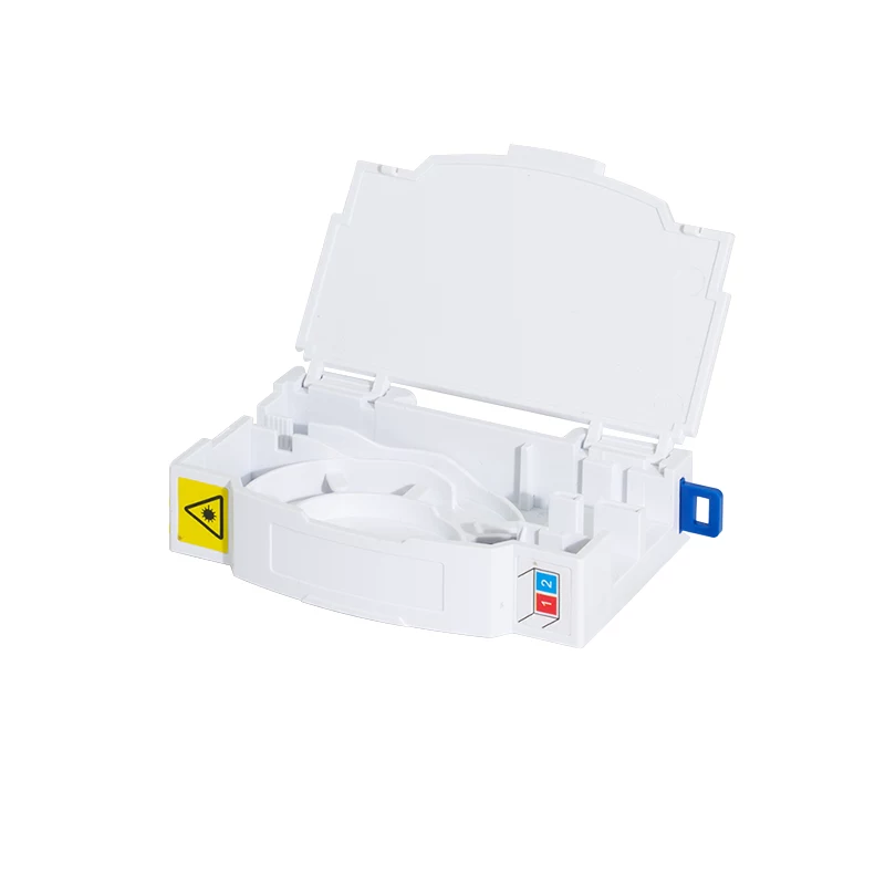 LogiLink Caja de terminación FTTH para montaje en carril DIN, 2 puertos, blanco