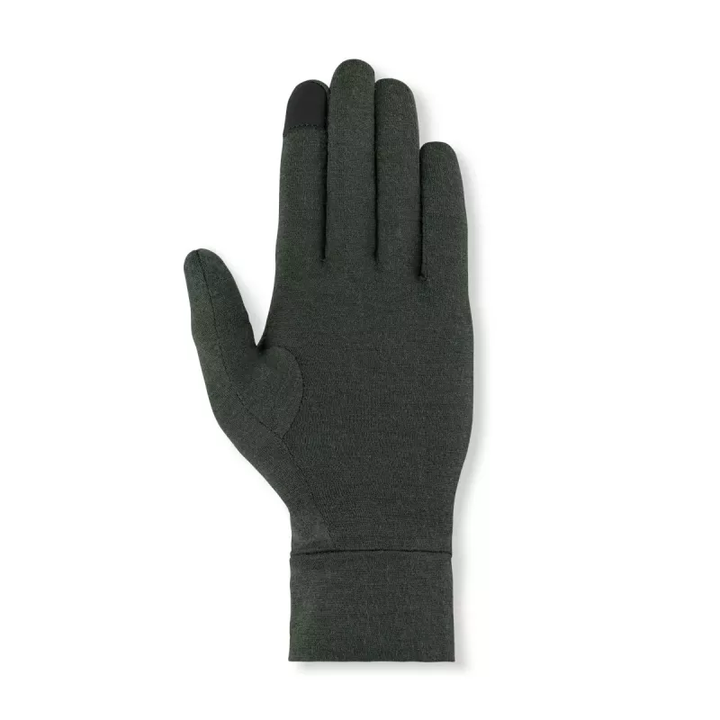 Salewa Cristallo Liner Guantes Dark Olive XXL - Guantes de lana merino para senderismo, trekking y alpinismo