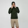 Salewa Puez Altavia PL HD Hombre Chaqueta de forro polar con capucha - Verde oscuro, Talla M