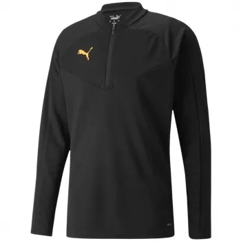 PUMA Hombre individualFINAL 1/4 Zip Camiseta de entrenamiento Negro