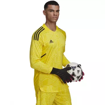 adidas Camiseta de portero de manga larga Condivo 22 para hombre Solar Yellow