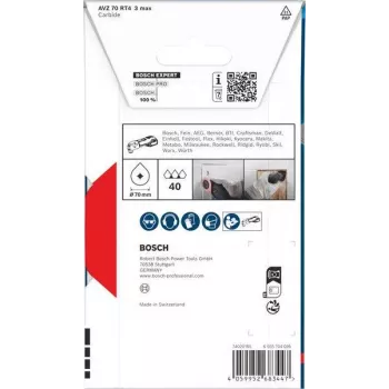 Bosch Expert Carbide-RIFF Hoja de sierra segmentada Starlock 85 mm RT3 gruesa para eliminar mortero de juntas