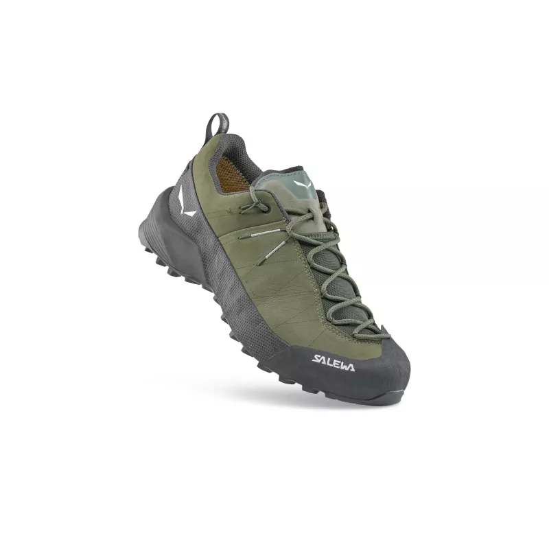 Salewa Zapatillas de aproximación Wildfire Leather 2 GTX para hombre Faded Green/Negro EU 40.5