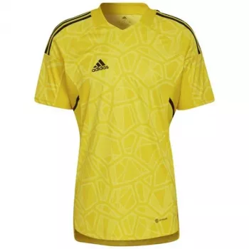 adidas Condivo 22 Camiseta de portero de manga corta para hombre Solar Yellow HF0138
