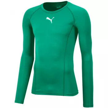 Puma Liga Baselayer Tee LS Camiseta de manga larga para hombre Verde bosque Talla M
