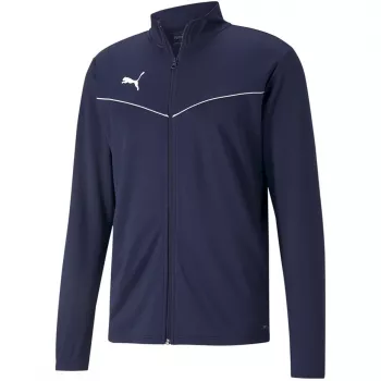 PUMA teamRISE Chaqueta de entrenamiento de poliéster Navy Blue 657392 06 S Chaqueta de fútbol con cremallera completa para hombre