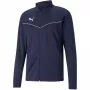 PUMA teamRISE Chaqueta de entrenamiento de poliéster Navy Blue 657392 06 S Chaqueta de fútbol con cremallera completa para hombre