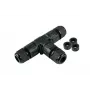 Kabelmeister conector en T / adaptador en T IP68 sin herramientas, 3 polos, negro