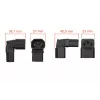 Kabelmeister adaptador de red en ángulo IEC C14 a C13, 10A 250V, negro