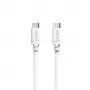 Hama cable USB-C a USB-C, 2 m, 60 W Power Delivery, blanco