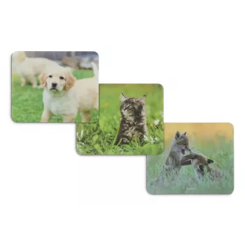 Hama Animal hub USB 2.0 de 4 puertos con conector USB-C, diseño perro marrón/blanco