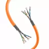 EFB Elektronik INFRALAN Cable de instalación a granel 1m SFTP Cat.7 LSZH naranja