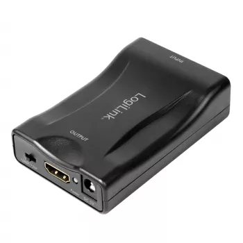 LogiLink CV0160 Adaptador convertidor SCART a HDMI, 1080p, negro