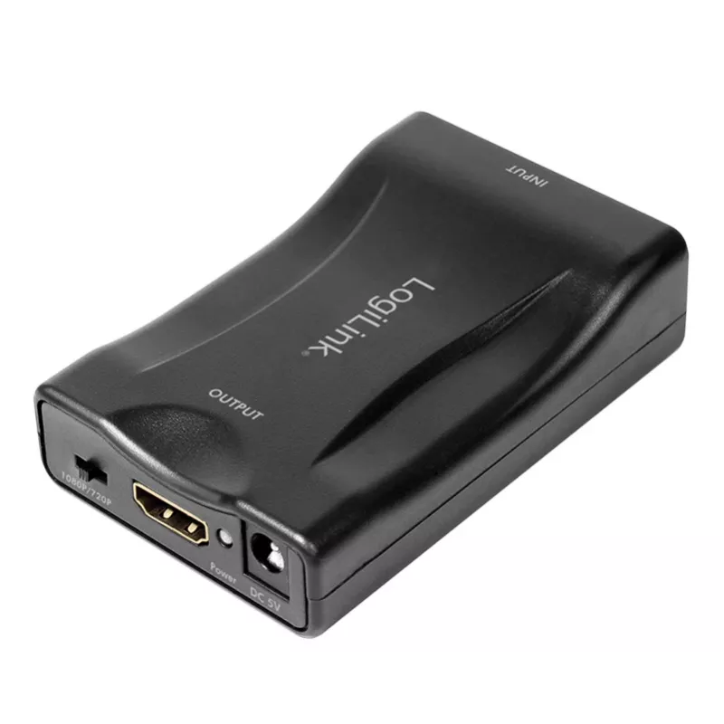 LogiLink CV0160 Adaptador convertidor SCART a HDMI, 1080p, negro
