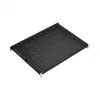 EFB Elektronik 691651FTS.6 bandeja fija de 19 inch 1HE para armarios de 600 mm de profundidad, ET 350-450 mm, carga 120 kg, RAL 9005 negro