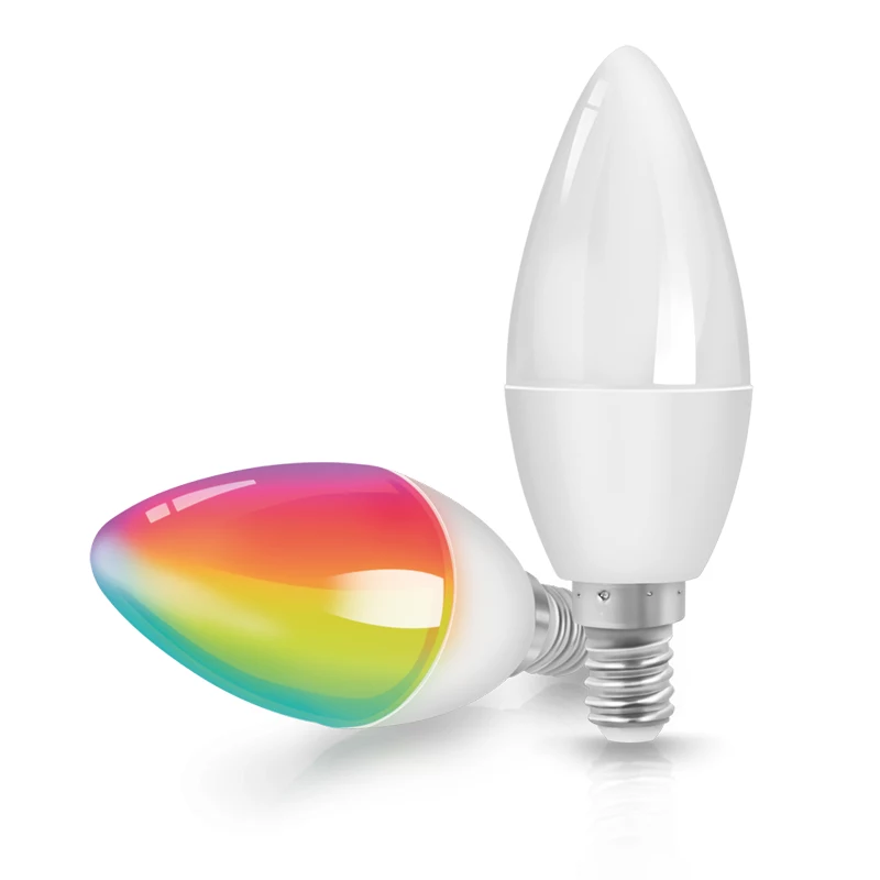 LogiLink WiFi Smart bombilla de vela E14, compatible con Tuya