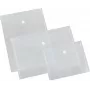 Eichner Fundas de documentos DIN A4 horizontal transparentes lisas, pack de 5