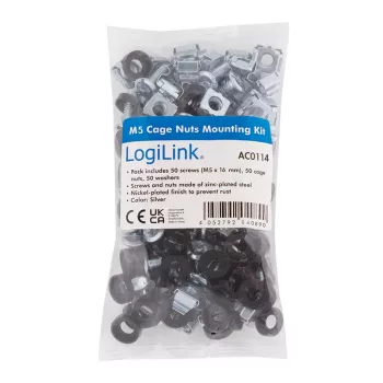 LogiLink Set de montaje en rack de 19