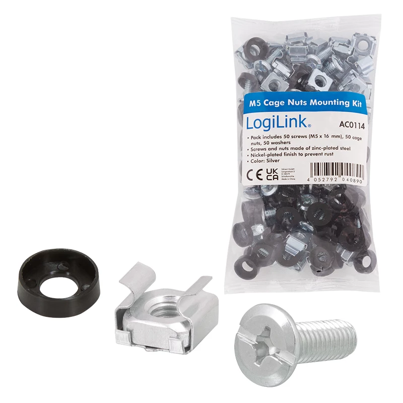 LogiLink Set de montaje en rack de 19