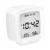 LogiLink Despertador digital, forma de TV, blanco