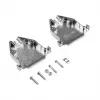 EFB Elektronik 29432.1V2 Cubierta de metal completo E-GP25G con alivio de tracción, D-Sub de 25 polos, apantallada EMI/RFI, aleación de zinc, plata