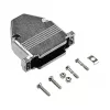 EFB Elektronik 29432.1V2 Cubierta de metal completo E-GP25G con alivio de tracción, D-Sub de 25 polos, apantallada EMI/RFI, aleación de zinc, plata