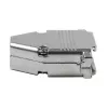 EFB Elektronik 29432.1V2 Cubierta de metal completo E-GP25G con alivio de tracción, D-Sub de 25 polos, apantallada EMI/RFI, aleación de zinc, plata