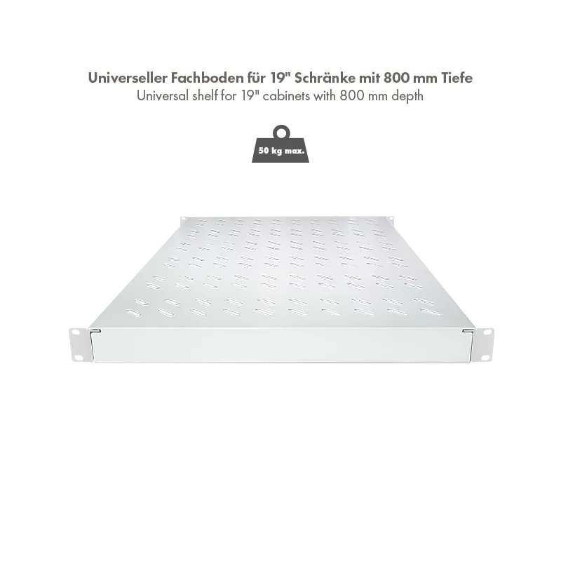 LogiLink Estante de rack ajustable de 19