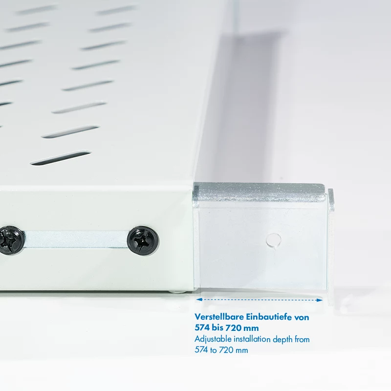 LogiLink Estante de rack ajustable de 19