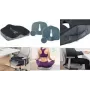 LogiLink Cojín Ortopédico con Espuma Viscoelástica para Cóccix, Negro