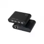 LogiLink Extensor USB 2.0 Cat.5 con Hub de 4 Puertos, 50 m, Negro