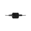 LOGILINK NP0098 Acoplador RJ45 con Brida de Montaje, 2x Conector Hembra RJ45, Cat.5e UTP, Negro