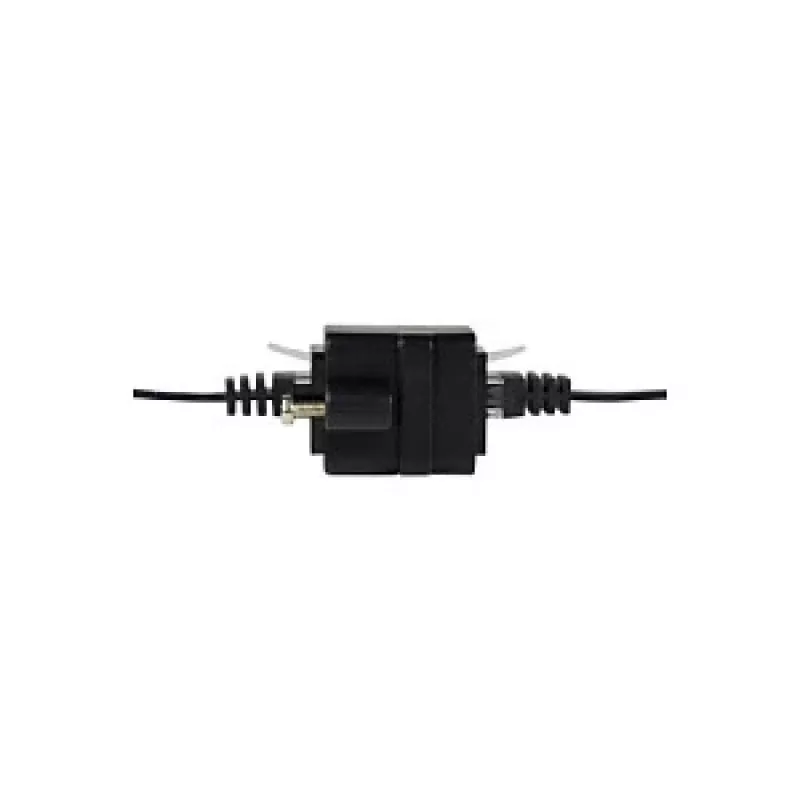 LOGILINK NP0098 Acoplador RJ45 con Brida de Montaje, 2x Conector Hembra RJ45, Cat.5e UTP, Negro