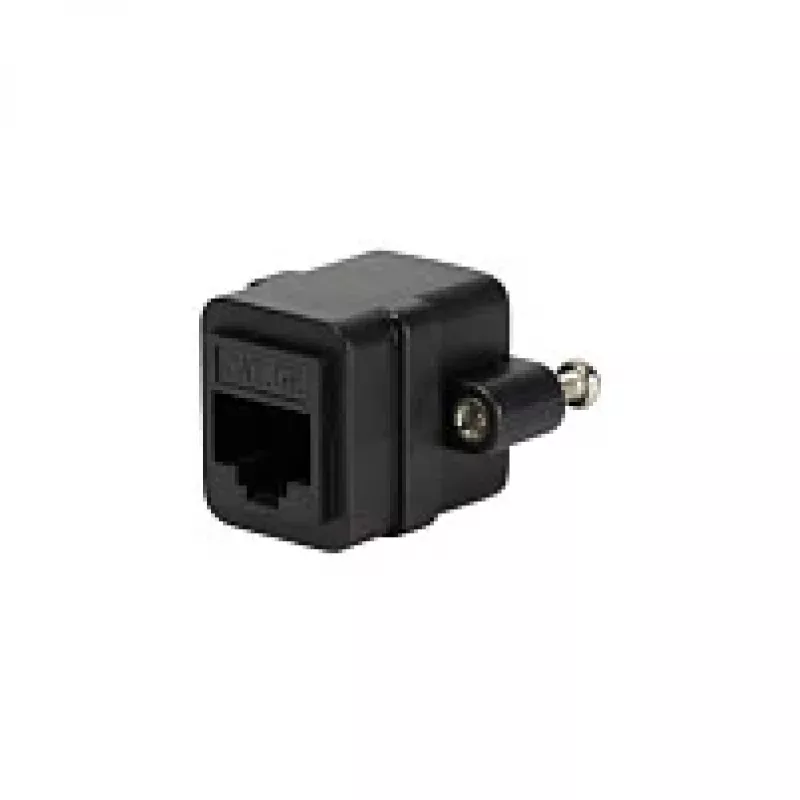 LOGILINK NP0098 Acoplador RJ45 con Brida de Montaje, 2x Conector Hembra RJ45, Cat.5e UTP, Negro